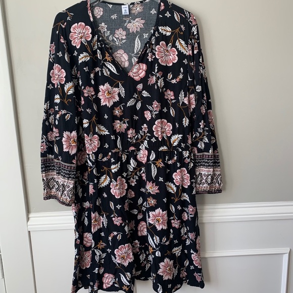 Like New Old Navy Floral A-Line Dress - Picture 1 of 9